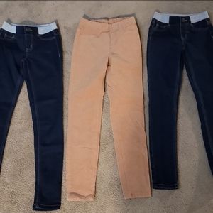 Girls Set of Three 10/12 Jeggings/Corduroy Jeggings mostly Justice